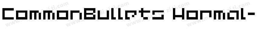 CommonBullets Hormal字体转换